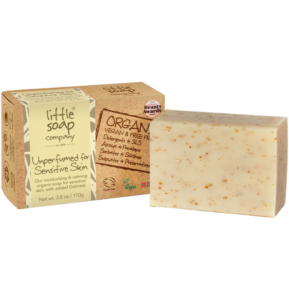Little Soap Company Organic Unperfumed Soap Bar 110g