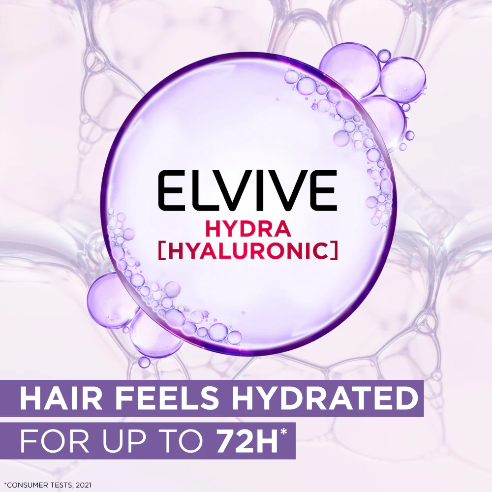 L'Oreal Paris Elvive Hydra Hyaluronic 2% Care System Moisture Plump Serum 150ml - Image 3