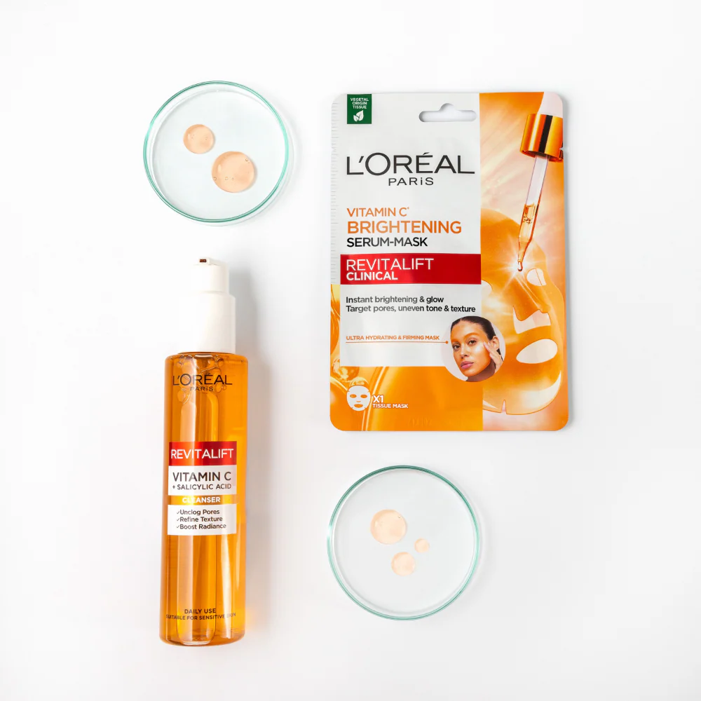 L'Oreal Paris Revitalift Clinical Vitamin C* Brightening Serum Mask 26g - Image 5