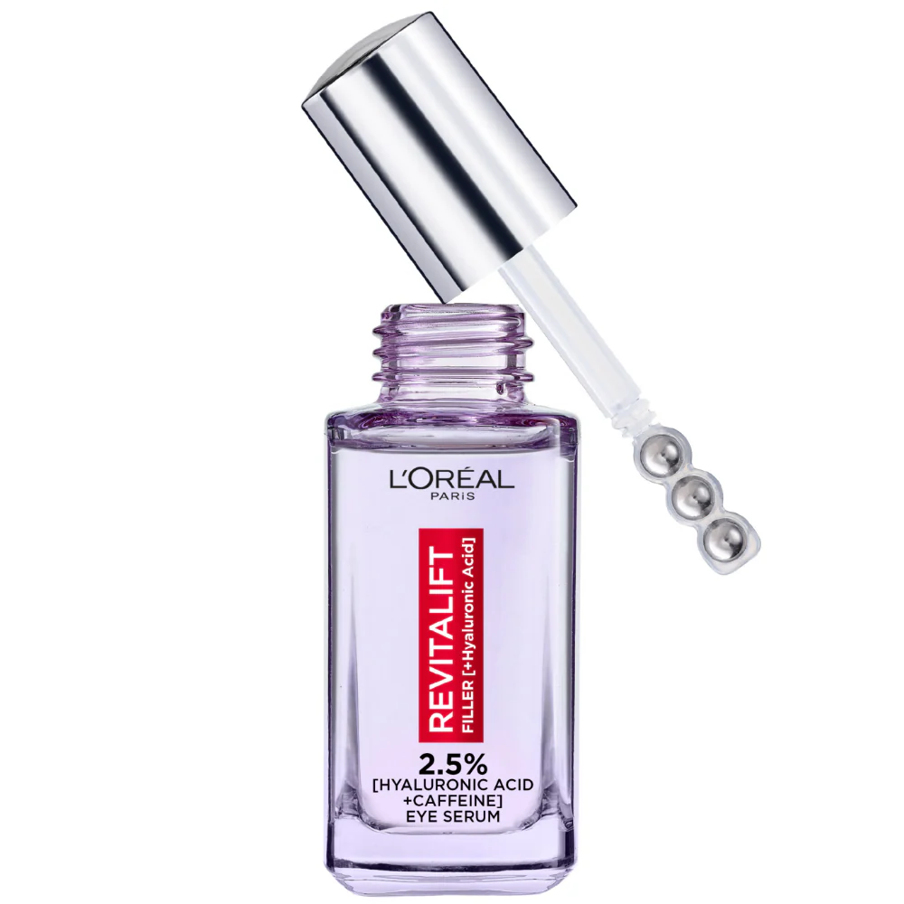 L'Oreal Paris Revitalift Filler 2.5% Hyaluronic Acid + Caffeine Eye Serum 20ml
