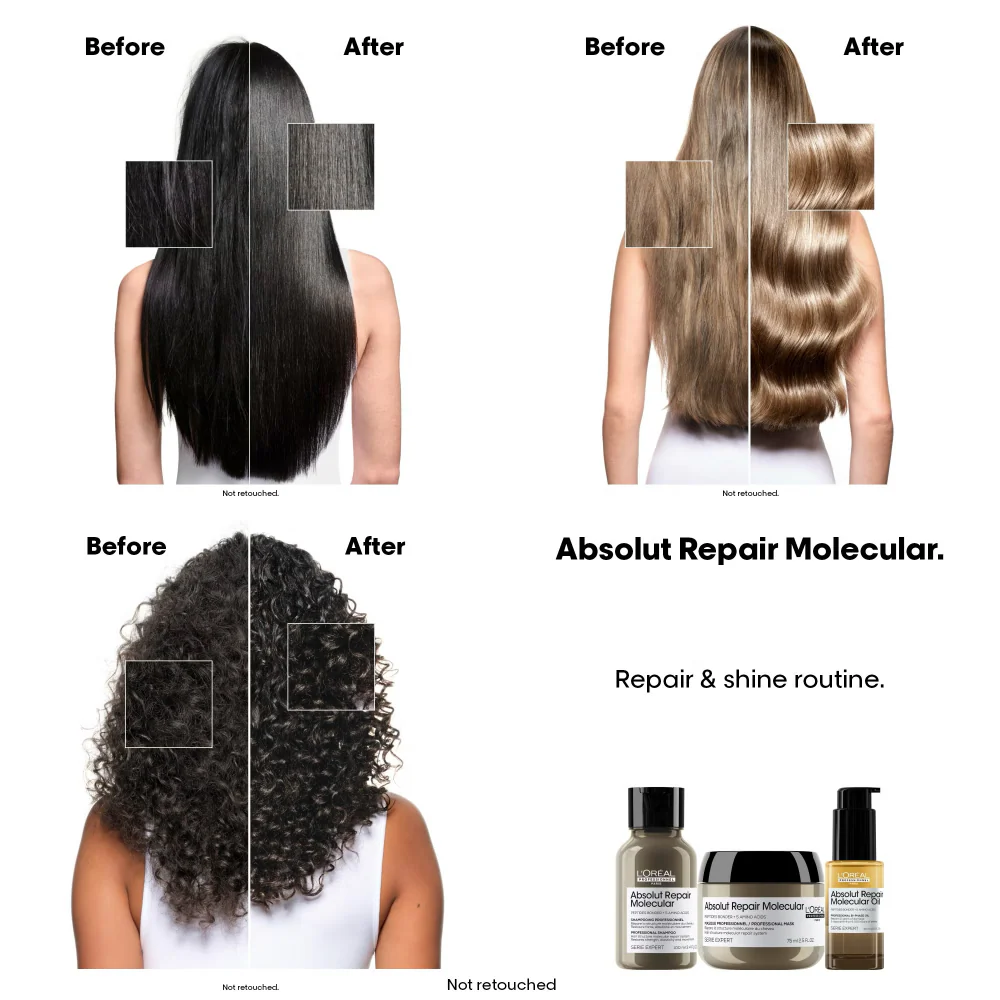 L'Oreal Professionnel Serie Expert Absolut Repair Molecular Bi-Phase Oil 30ml - Image 3