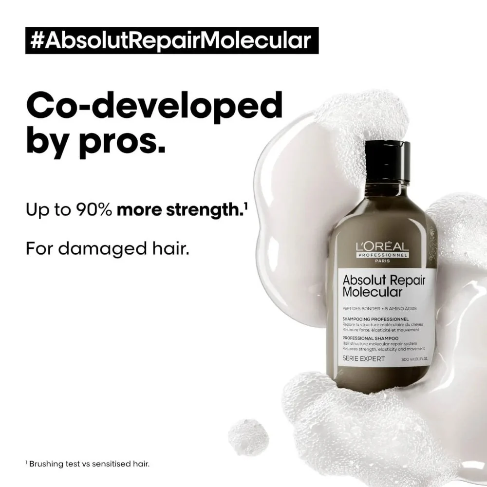 L'Oreal Professionnel Serie Expert Absolut Repair Molecular Shampoo 300ml - Image 7