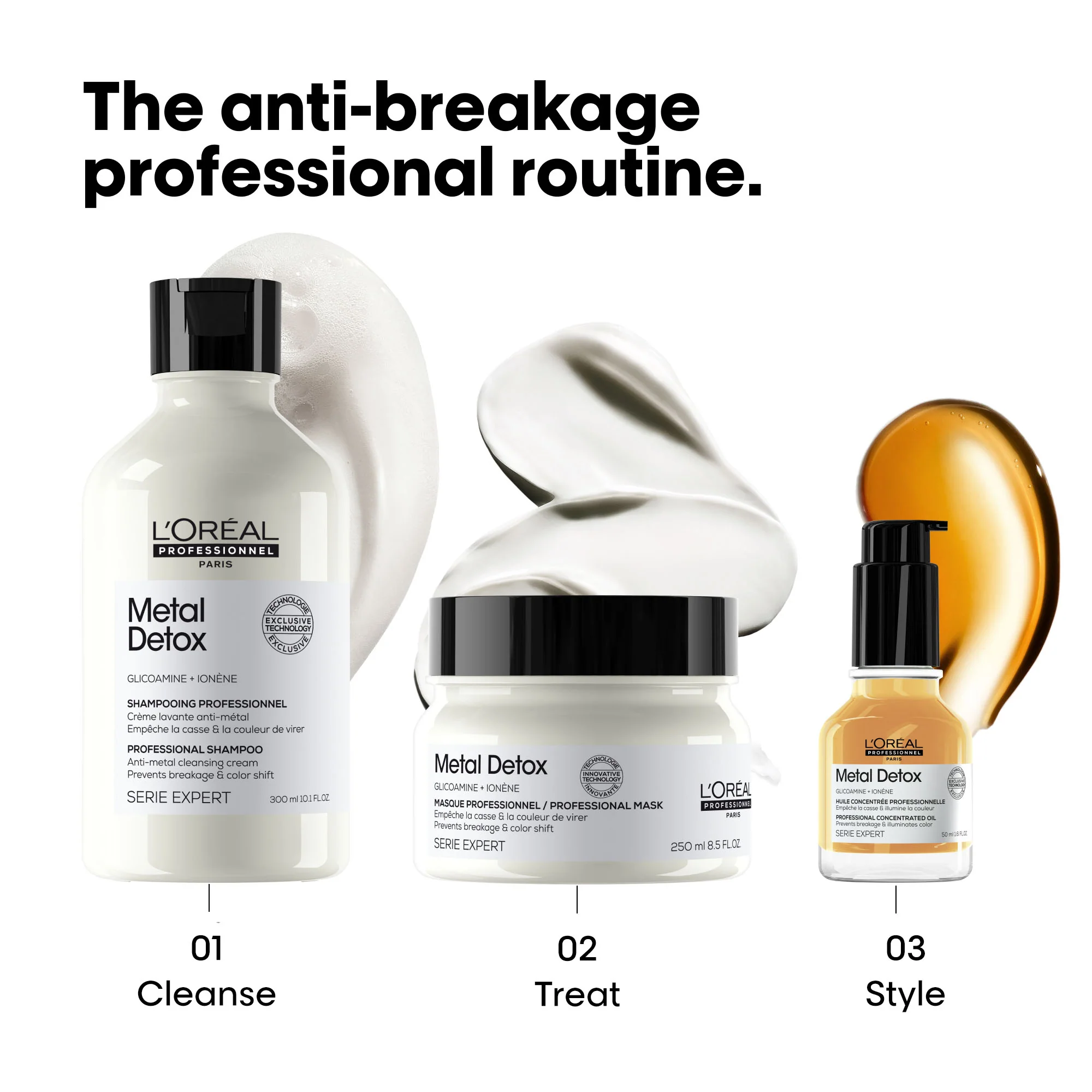 L'Oreal Professionnel Serie Expert Metal Detox Anti-Metal Cleansing Cream Mask 250ml - Image 4