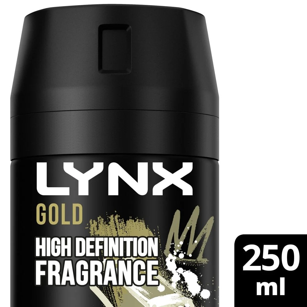 Lynx XXL Gold 48h Oudwood & Fresh Vanilla Deodorant Body Spray 250ml - Image 2
