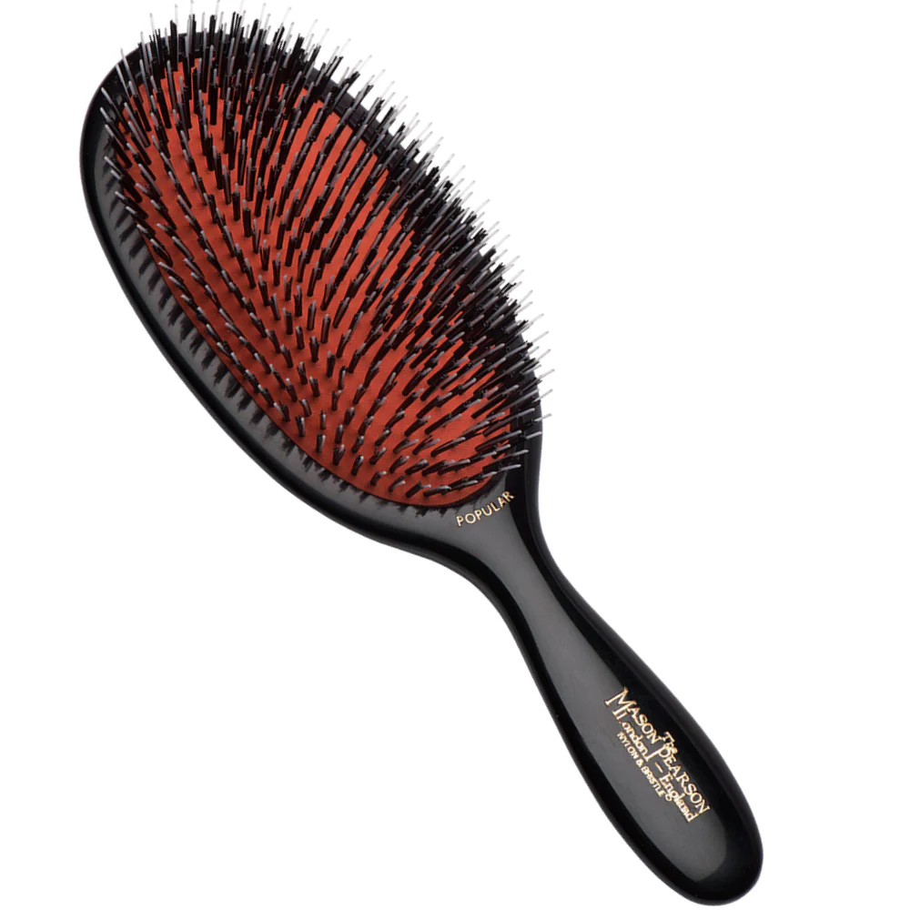Mason Pearson Popular Bristle & Nylon Hairbrush Dark Ruby BN1