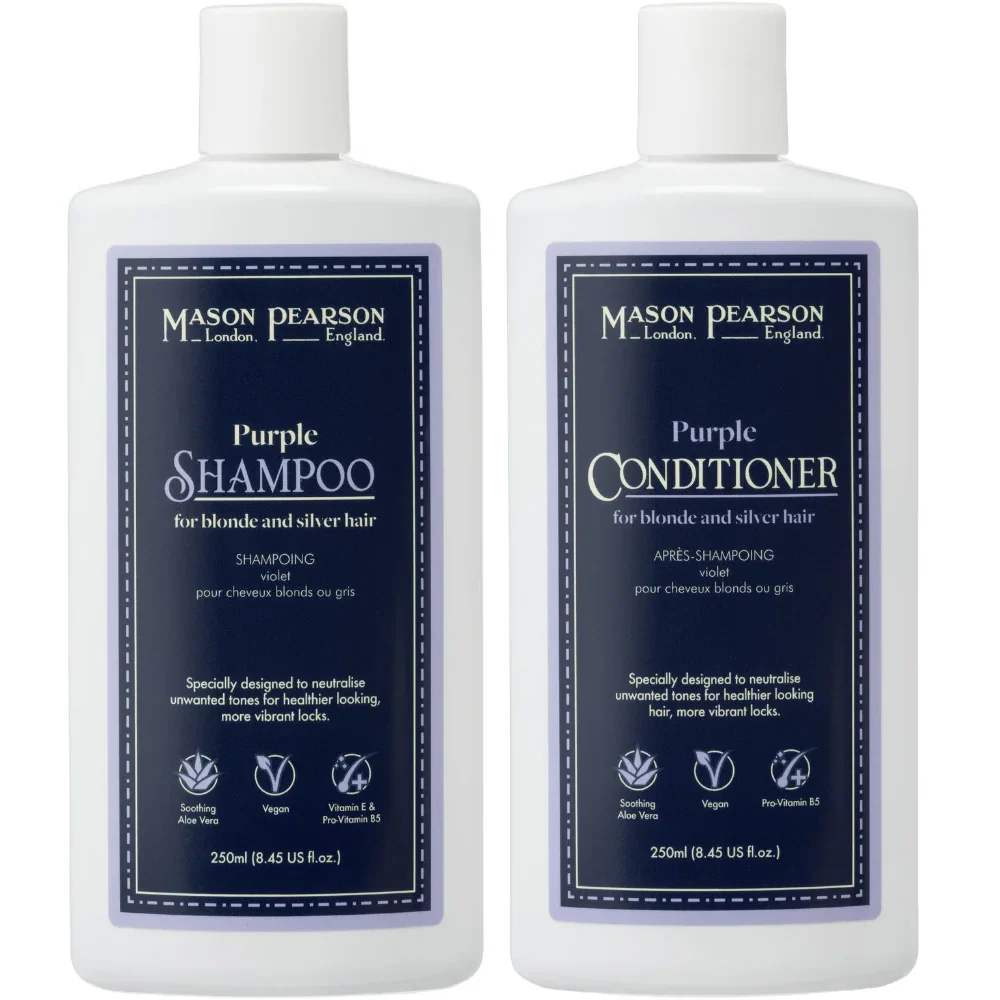 Mason Pearson Purple Shampoo & Conditioner Twin for Blonde & Silver Hair 2 x 250ml