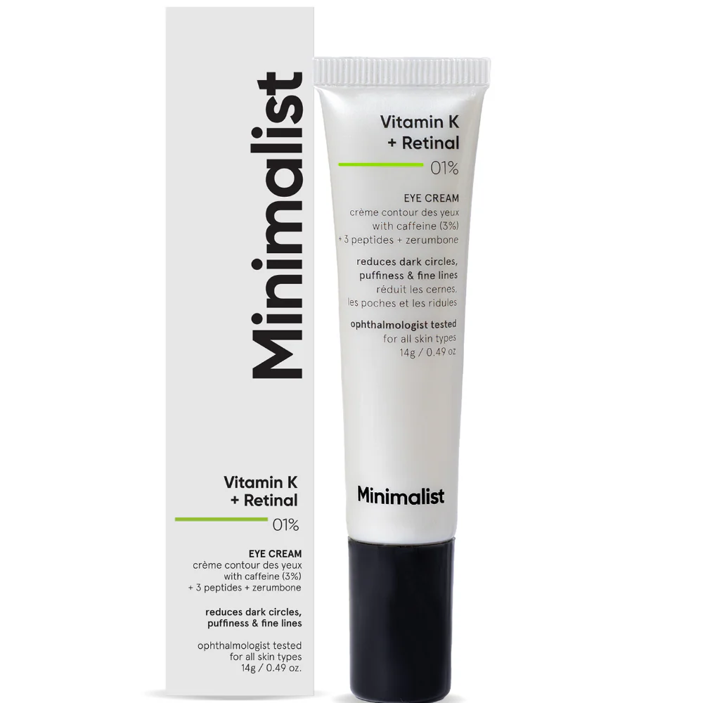 Minimalist Vitamin K + Retinal 01% Eye Cream 14g - Image 2