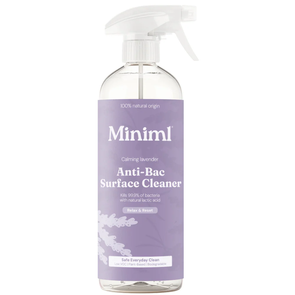 Miniml Anti-Bacterial Surface Cleaner French Lavender Plastic Spray 750ml
