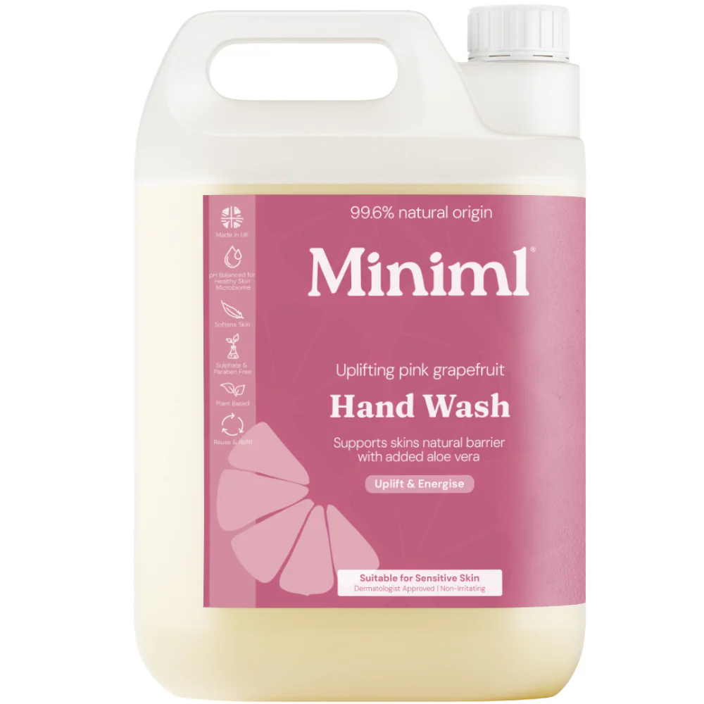 Miniml Eco-Friendly Hand Wash Pink Grapefruit & Aloe Vera 5000ml