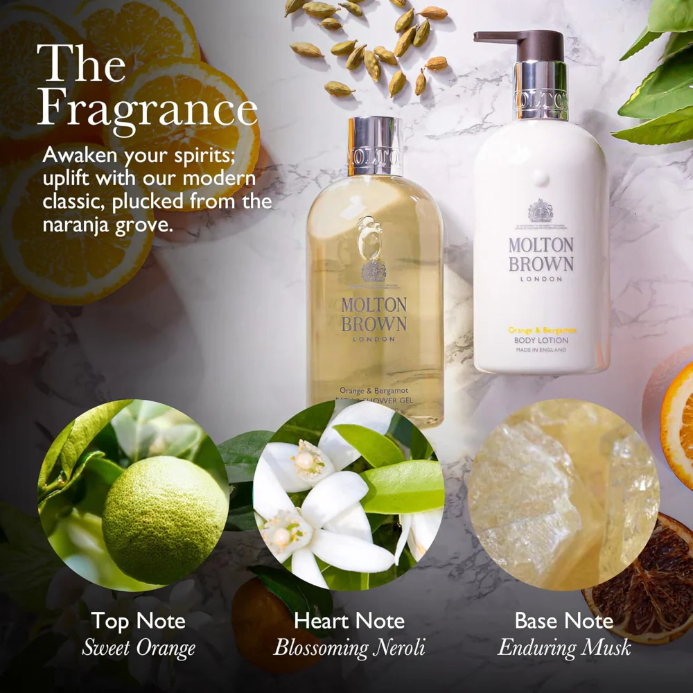 Molton Brown Orange & Bergamot Bath & Shower Gel 300ml - Image 2
