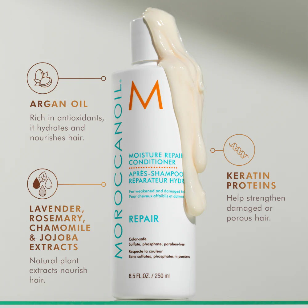Moroccanoil Moisture Repair Shampoo & Conditioner Twin 2 x 500ml - Image 4