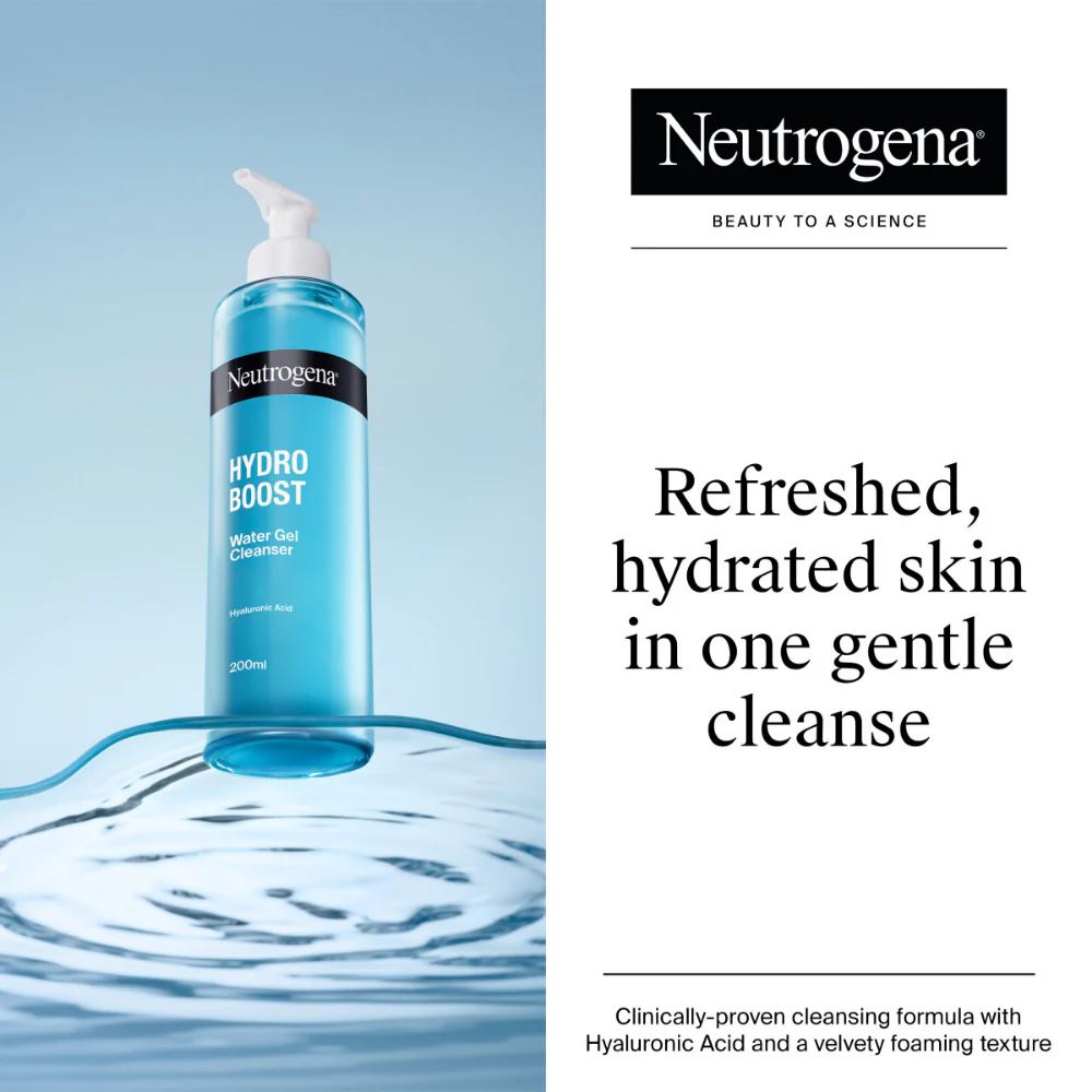 Neutrogena Hydro Boost Water Gel Cleanser 200ml - Image 2