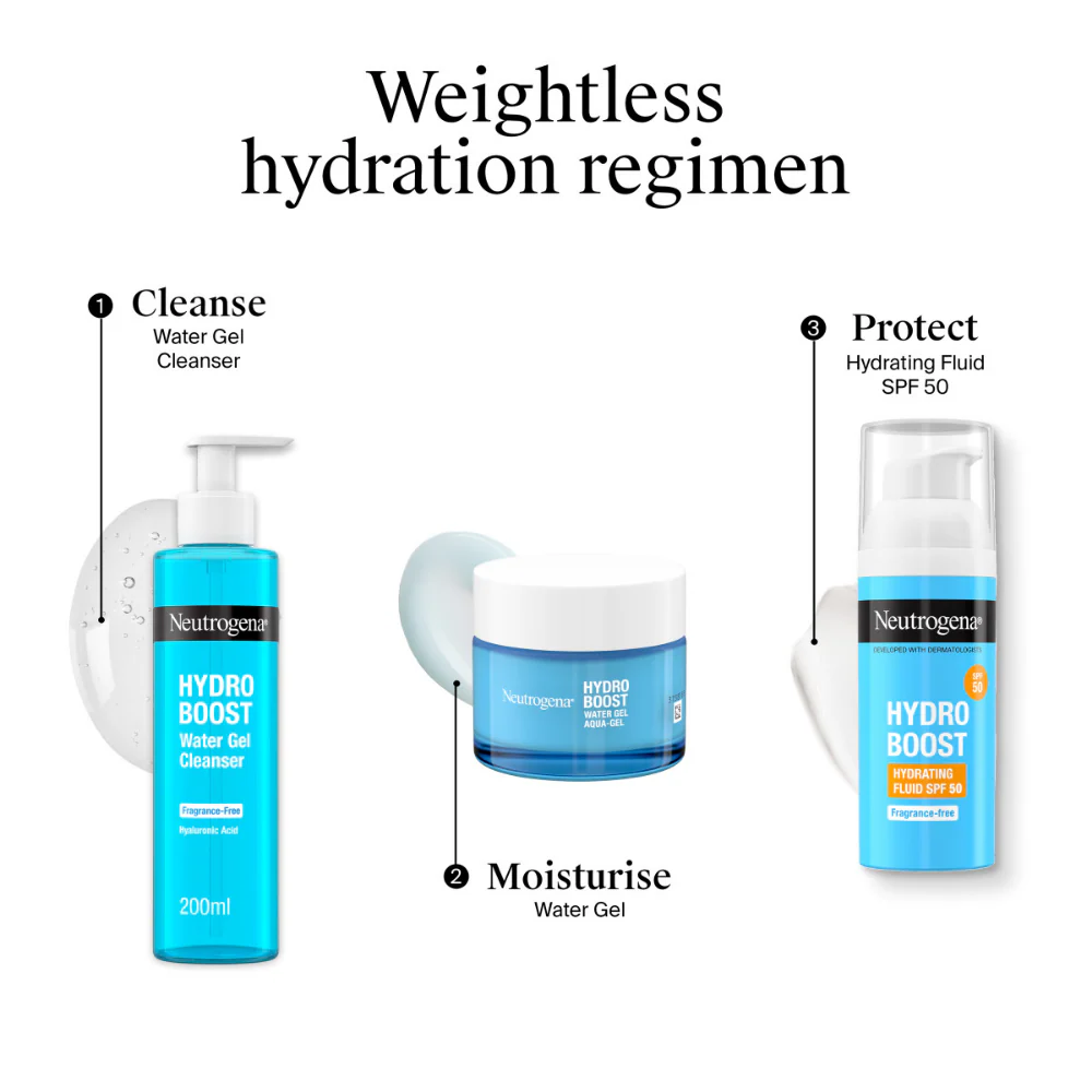 Neutrogena Hydro Boost Water Gel Cleanser 200ml - Image 7