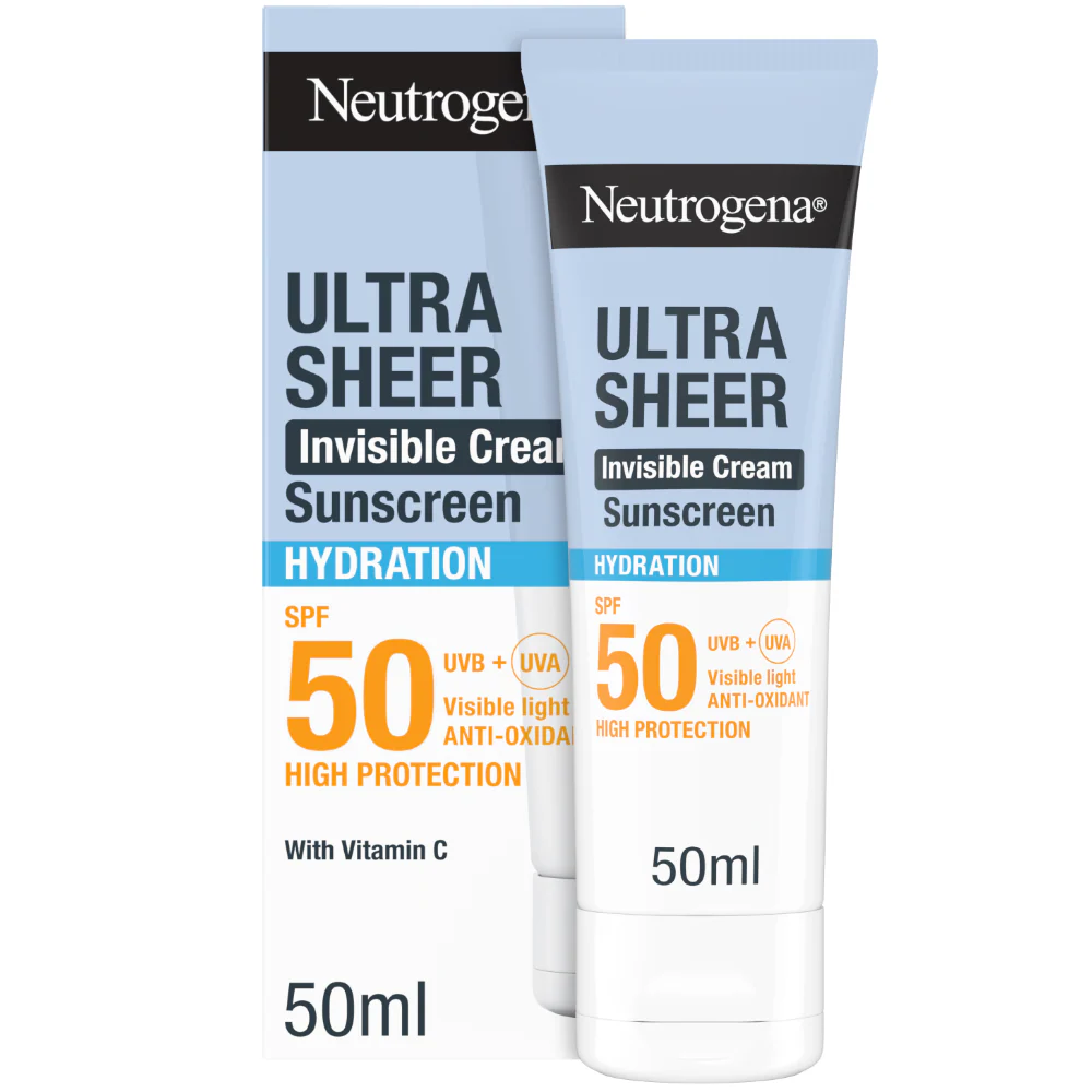 Neutrogena Ultra Sheer Invisible Hydration Cream Sunscreen SPF50 50ml