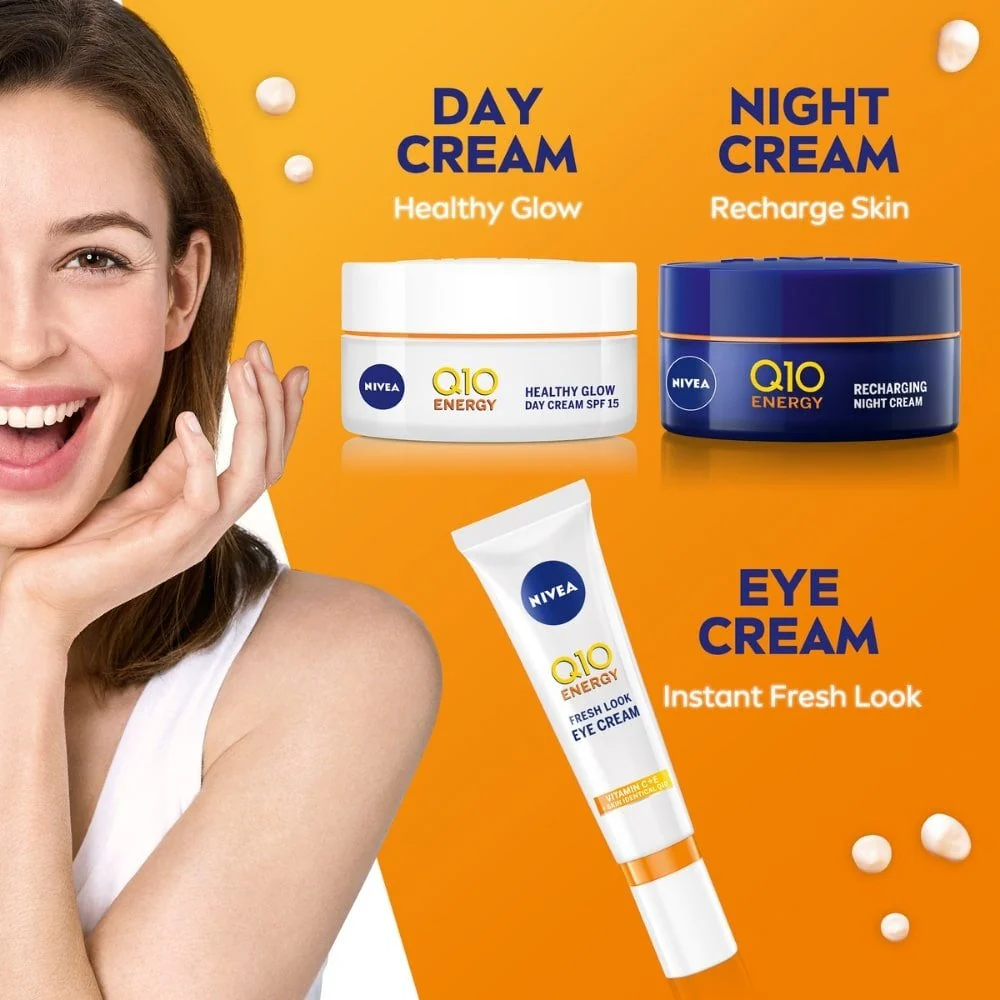 Nivea Q10 Energy Fresh Look Eye Cream 15ml - Image 5