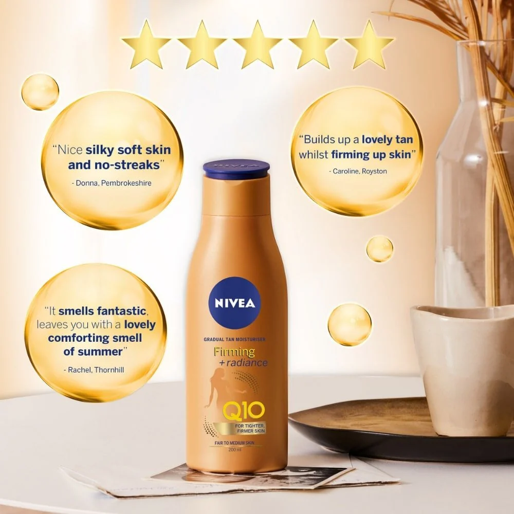 Nivea Q10 Gradual Tan Firming Body Moisturiser 400ml - Image 6