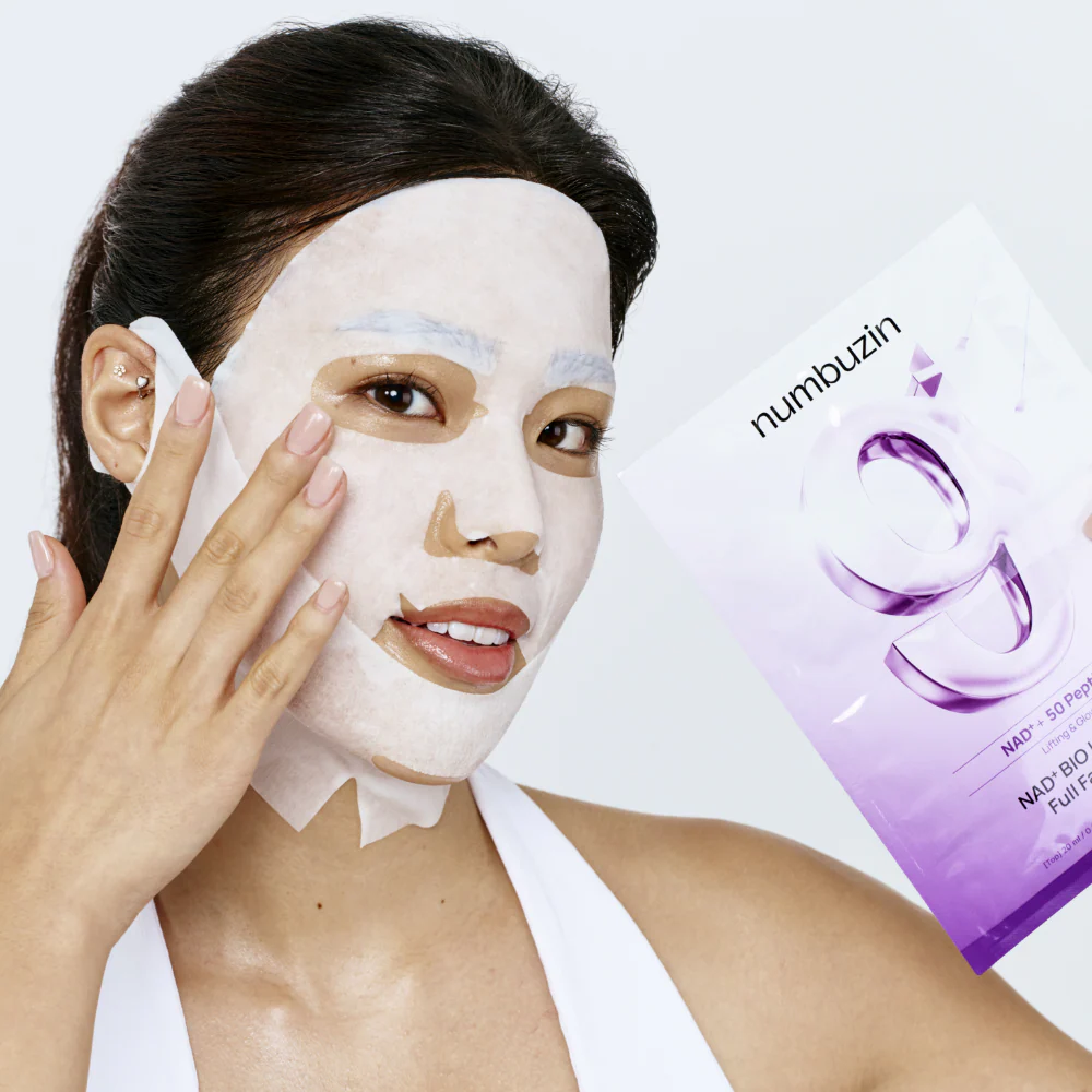 Numbuzin No. 9 NAD+ BIO Lifting-sil Full Face Sheet Mask x4 - Image 3