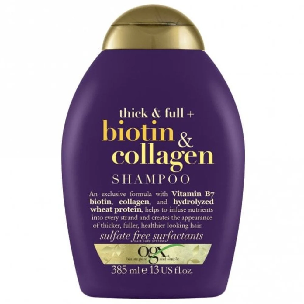 OGX Thick & Full+ Biotin & Collagen Volume Shampoo & Conditioner Twin 2 x 385ml - Image 2