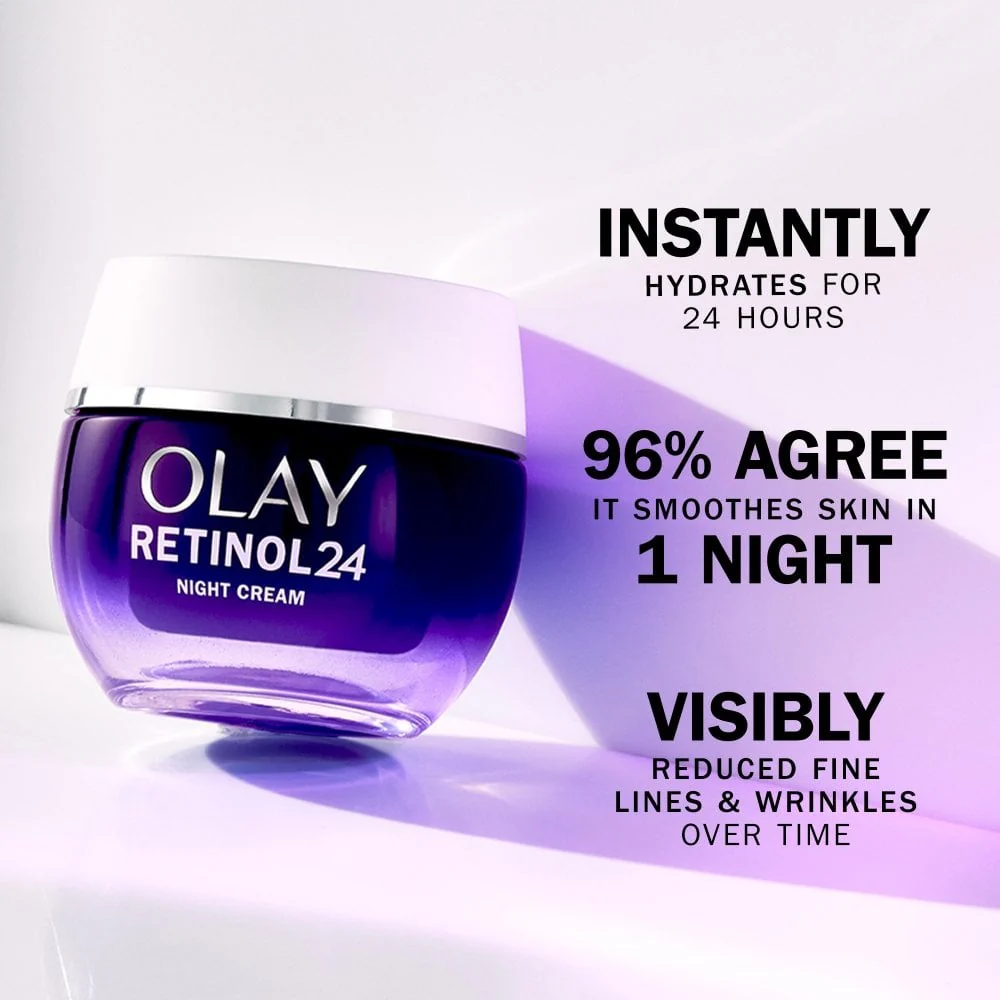 Olay Retinol 24 & Glycerin Night Cream 50ml - Image 2