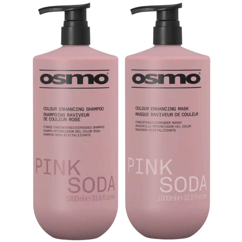 Osmo Pink Soda Colour Enhancing Shampoo & Mask Twin 2 x 1000ml