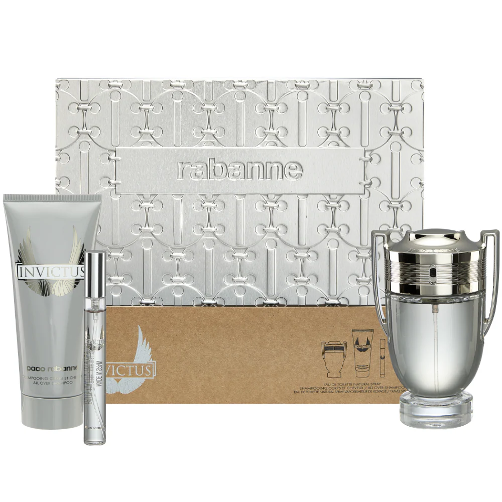 Paco Rabanne Invictus Eau De Toilette Gift Set 100ml