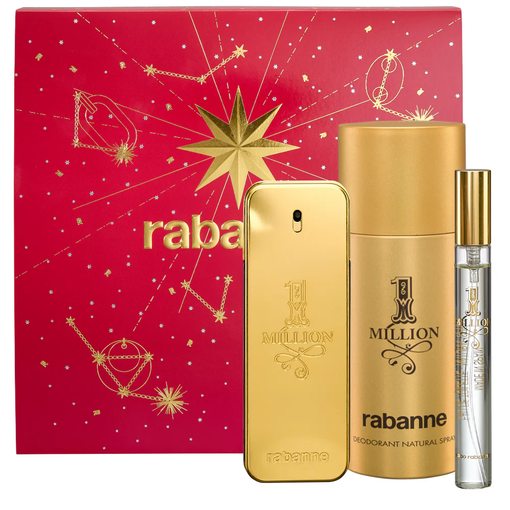 Paco Rabanne One Million Eau De Toilette Gift Set 100ml