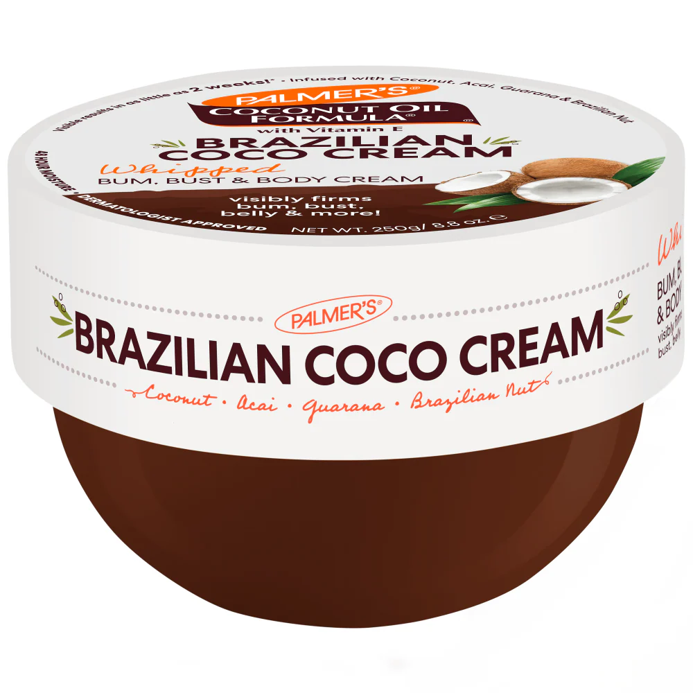 Palmer's Coconut Oil Formula Brazilian Coco Whipped Bum, Bust & Body Cream 250g