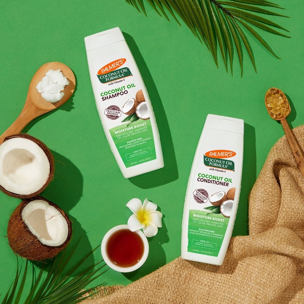 Palmer's Coconut Oil Formula Moisture Boost Shampoo & Conditioner Twin 2 x 400ml - Image 2