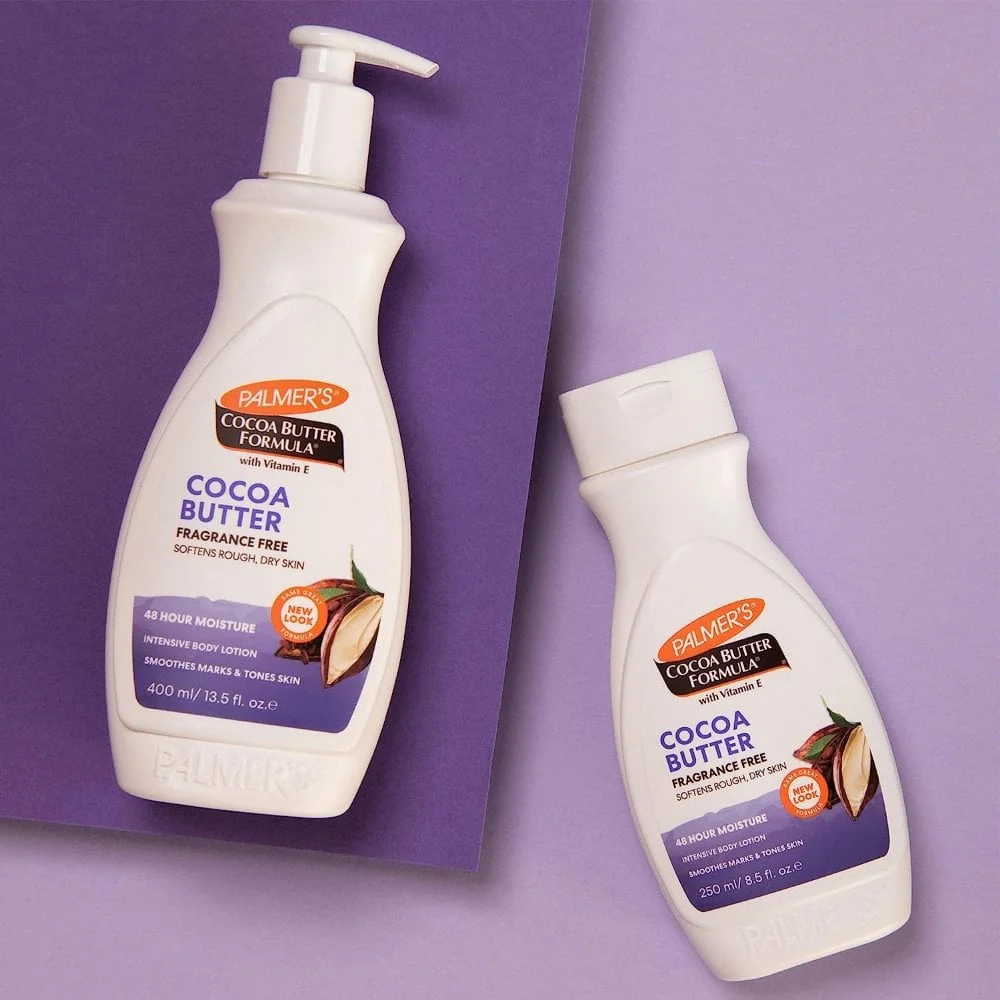 Palmer's Fragrance-Free Cocoa Butter Formula Daily Intensive Body Lotion 400ml - Image 2