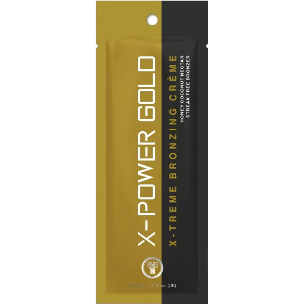 Power Tan X-Power Gold X-Treme Bronzing Creme Tanning Accelerator Sachet 20ml