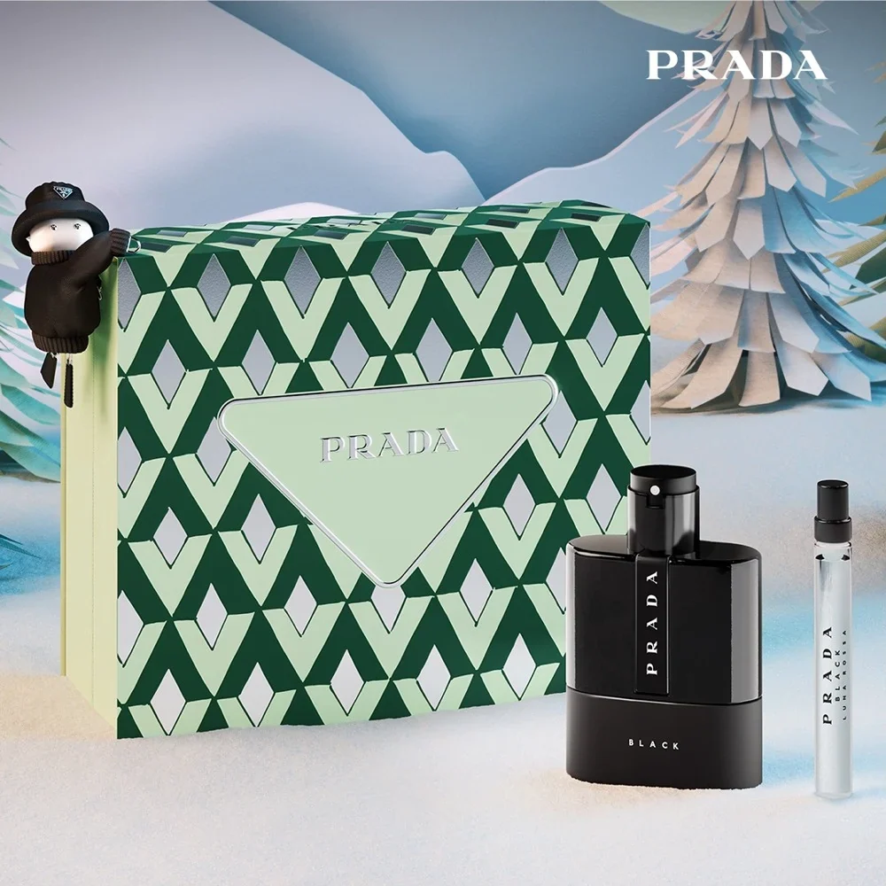 Prada Luna Rossa Black Eau De Parfum Gift Set 100ml - Image 3