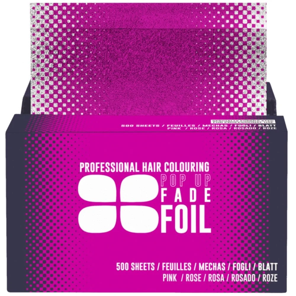 Procare Embossed Pink Fade Hair Foil Pop-Up Sheets 130mm x 280mm 500 Sheets