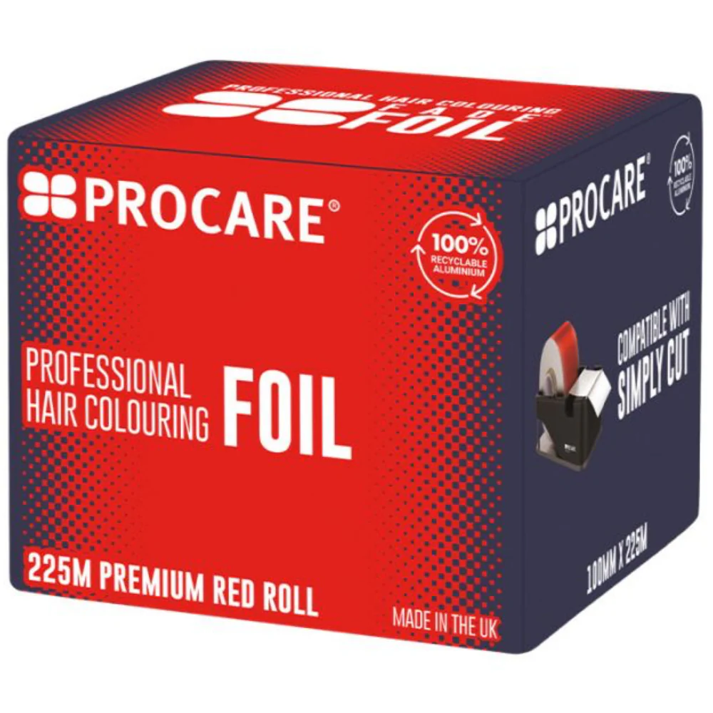 Procare Premium Red Fade Hair Foil 100mm x 225mtr
