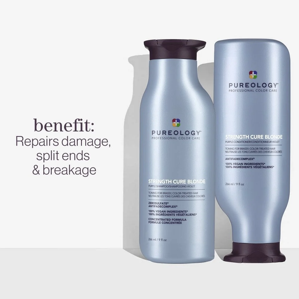 Pureology Strength Cure Blonde Purple Shampoo 266ml - Image 5
