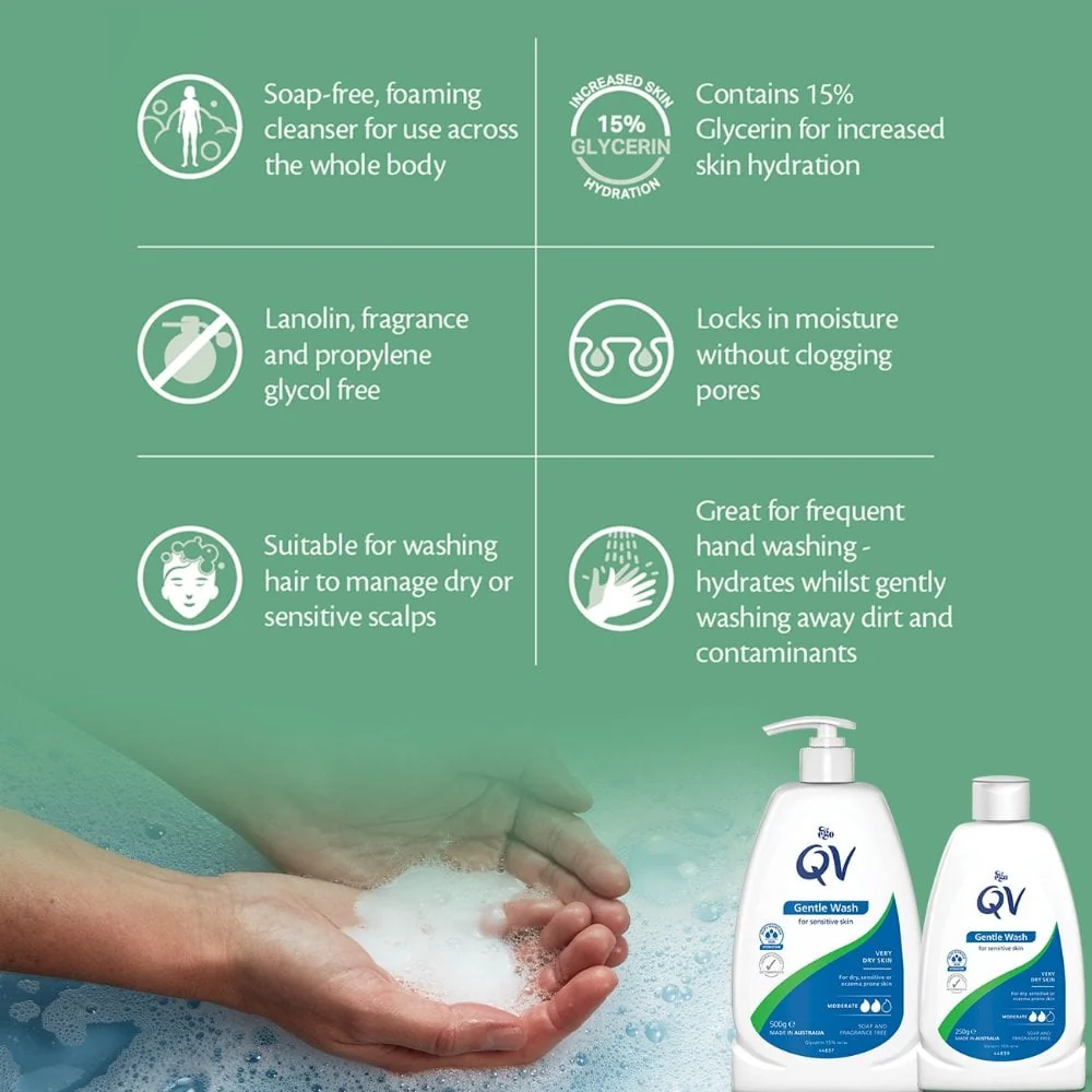 QV Skincare Gentle Wash 500g - Image 2