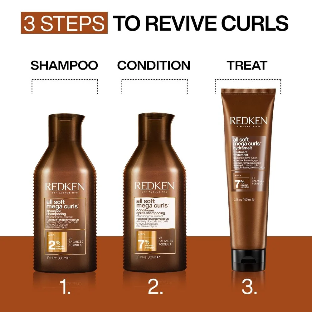 Redken All Soft Mega Curls Hydrating Shampoo 300ml - Image 9