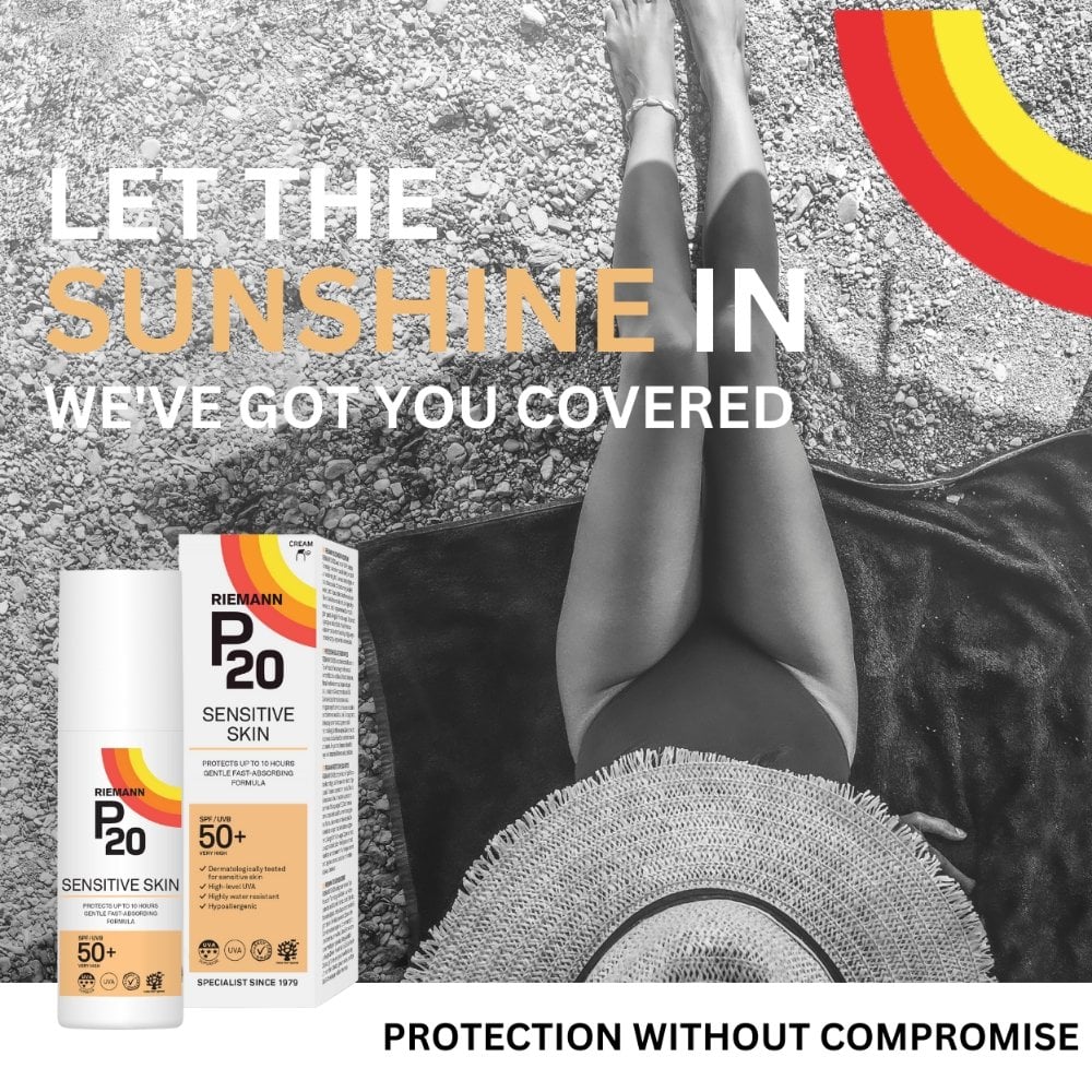 Riemann P20 Sensitive Skin Sun Cream SPF50+ 100ml - Image 10