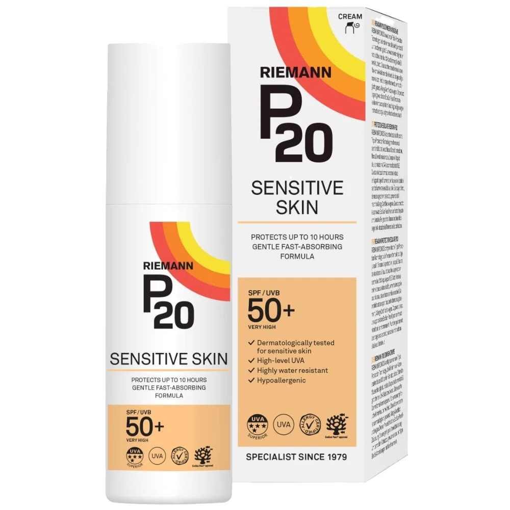Riemann P20 Sensitive Skin Sun Cream SPF50+ 100ml - Image 2