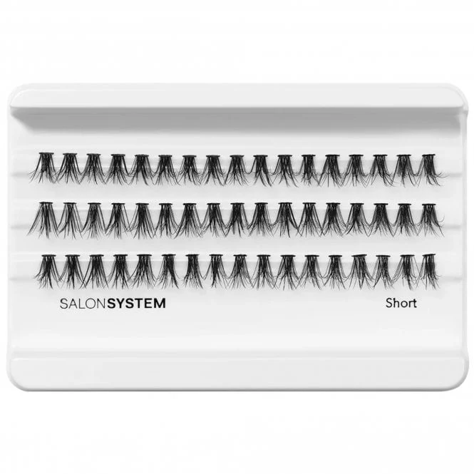 Salon System Individual 3D Luxe Lashes Black Short - Image 3