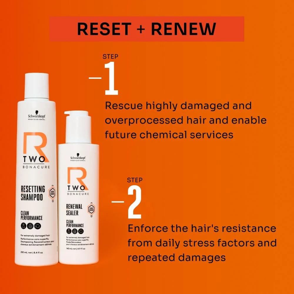 Schwarzkopf Professional R TWO Bonacure Clean Performance Resetting Shampoo 250ml - Image 6