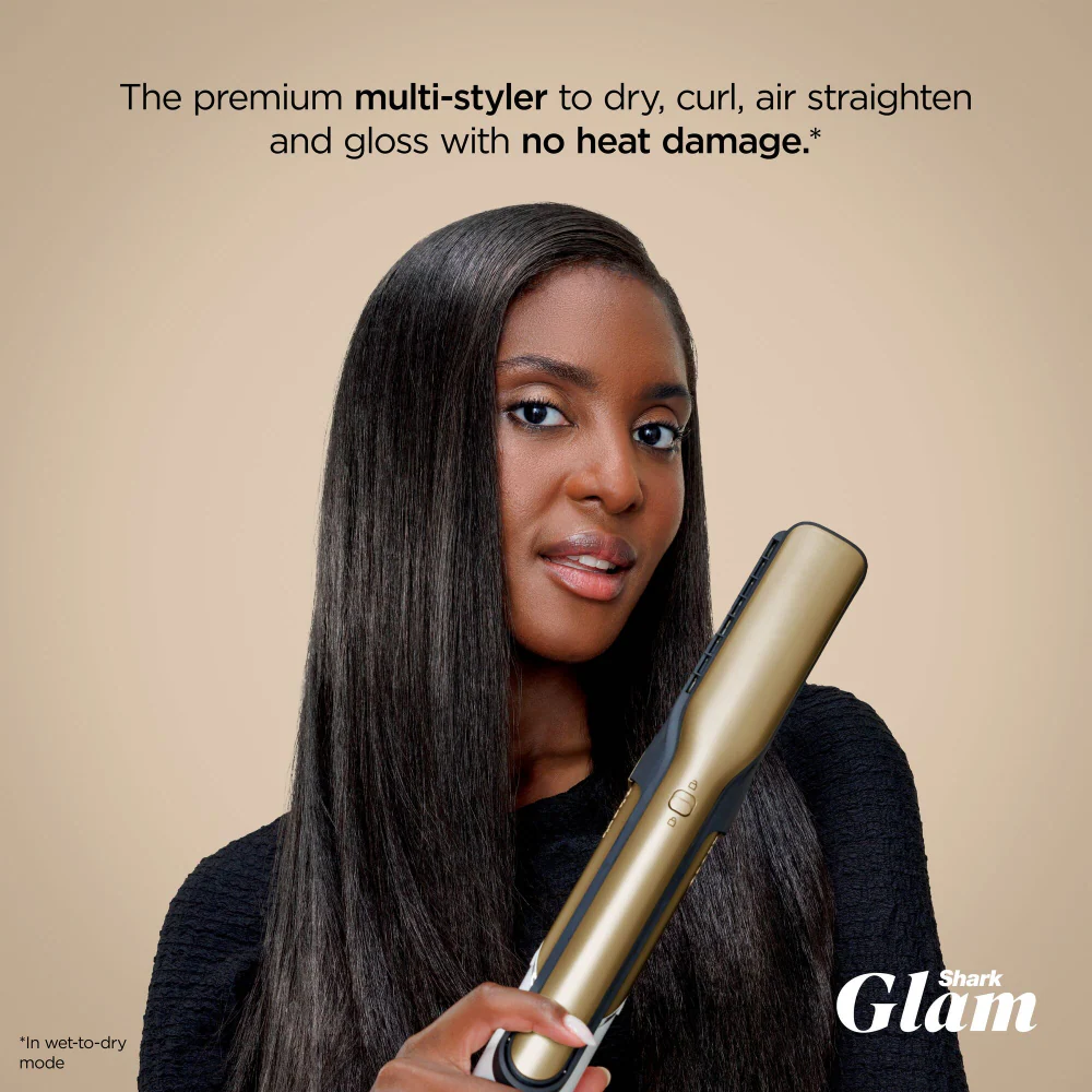 Shark Beauty Glam Ceramic & Air Styling Drying System with Diffuser Gold - Image 3