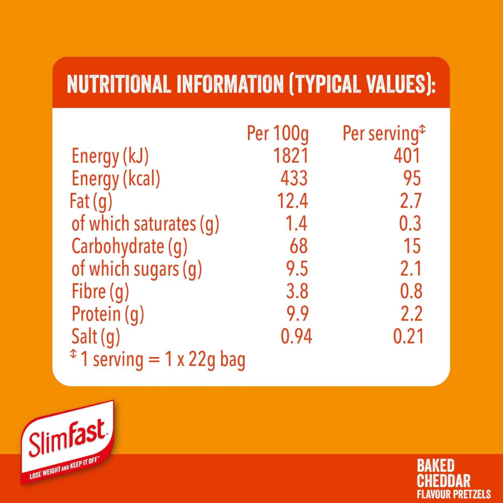 SlimFast Baked Cheddar Flavour Bites Multipack 24 x 22g - Image 8