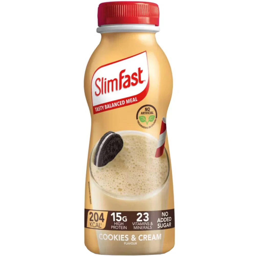 SlimFast Tasty Balanced Meal Cookies & Cream Milkshake Multipack 6 x 325ml - Image 2