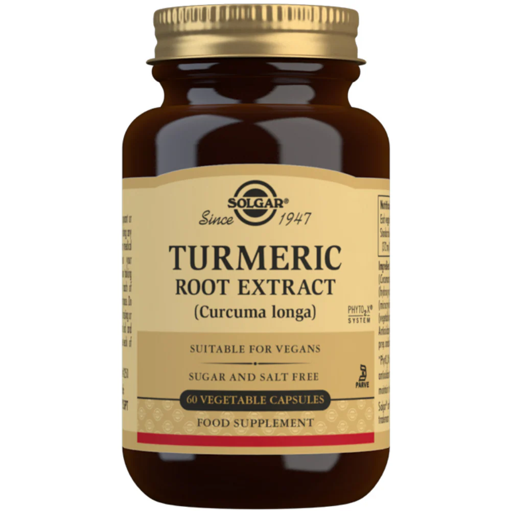 Solgar Standardized Turmeric Root Extract 60 Vegetable Capsules