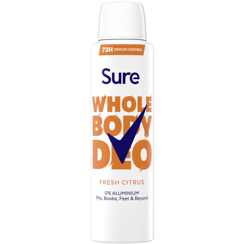 Sure Whole Body Deo 72h Fresh Citrus Deodorant Body Spray 150ml