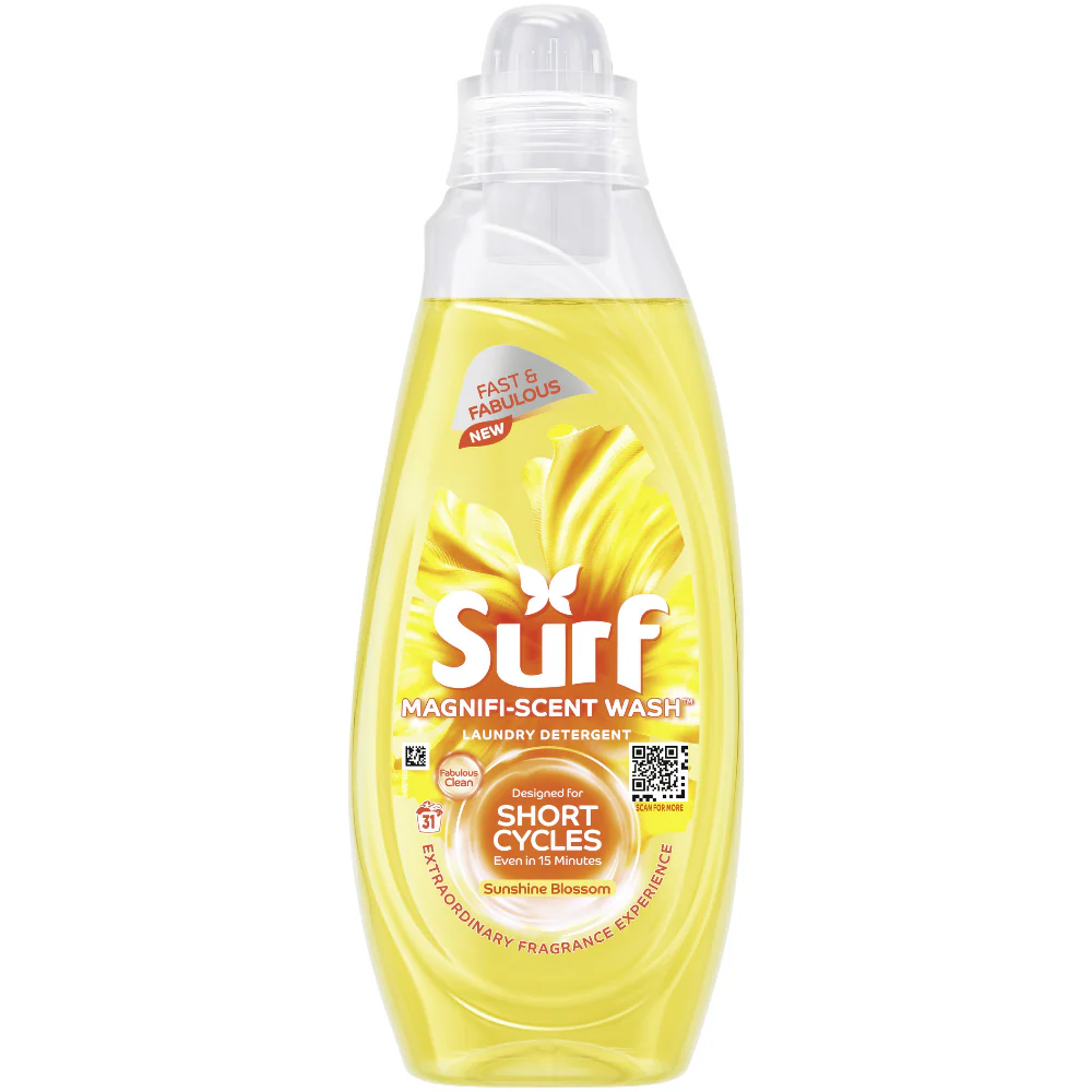 Surf Sunshine Blossom Concentrated Liquid Laundry Washing Detergent 31 Washes 837ml