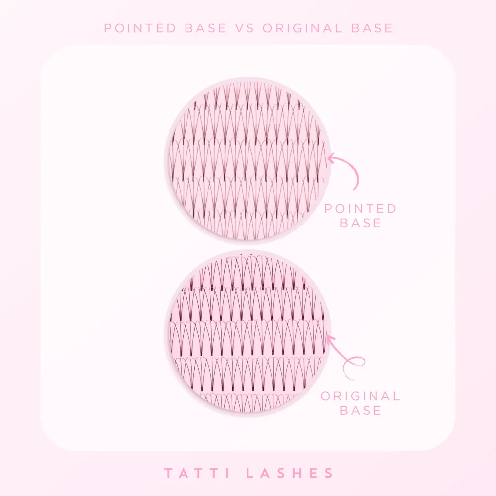 Tatti Lashes 10mm C Curl Pre-Fanned Russian Volume 3D Individual Lashes Black - Image 3