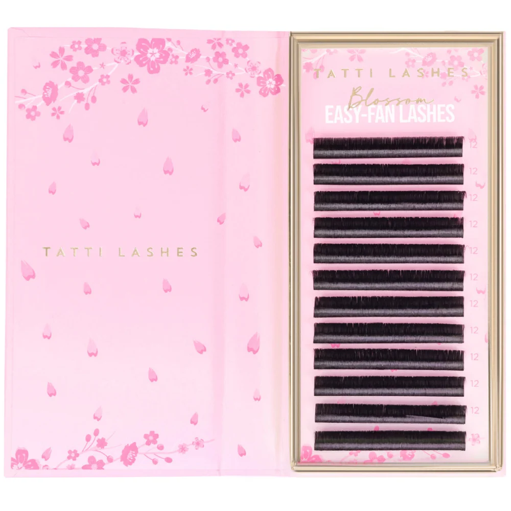 Tatti Lashes 11mm C Curl 0.03 Blossom Easy-Fan Individual Lashes Black - Image 2