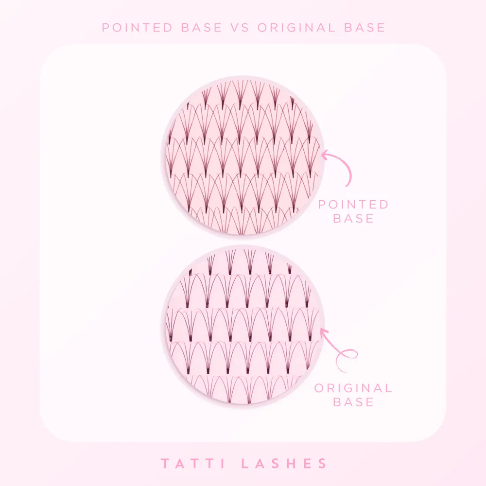Tatti Lashes 12mm D Curl Pre-Fanned Russian Volume 4D Individual Lashes Black - Image 3