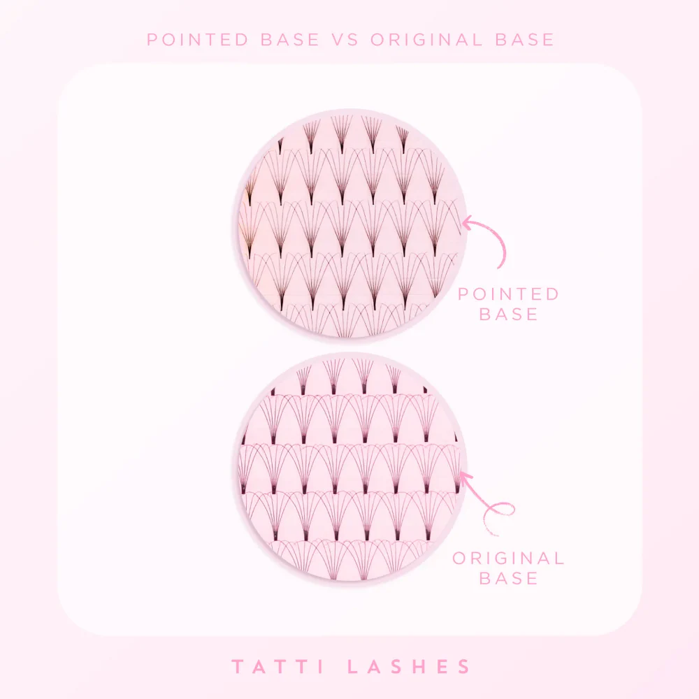 Tatti Lashes 15mm C Curl Pre-Fanned Russian Volume 6D Individual Lashes Black - Image 3